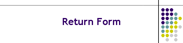 Return Form